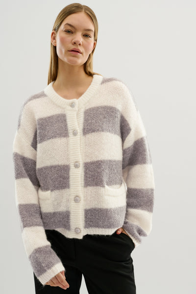 KBRullja Cardigan Egret - 10105199 Thumbnail