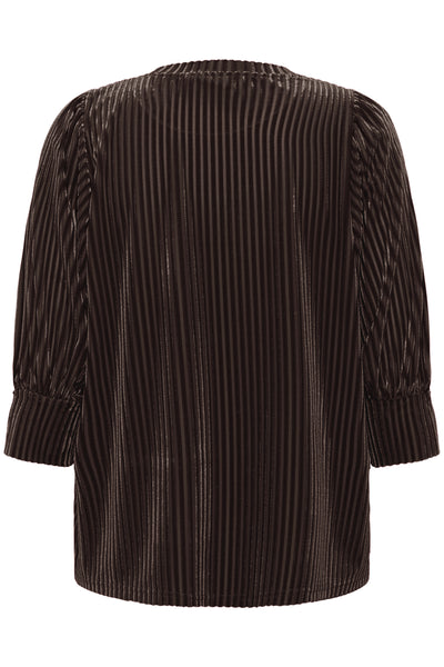 KAcaca Blouse 10503887 Black Coffee Thumbnail