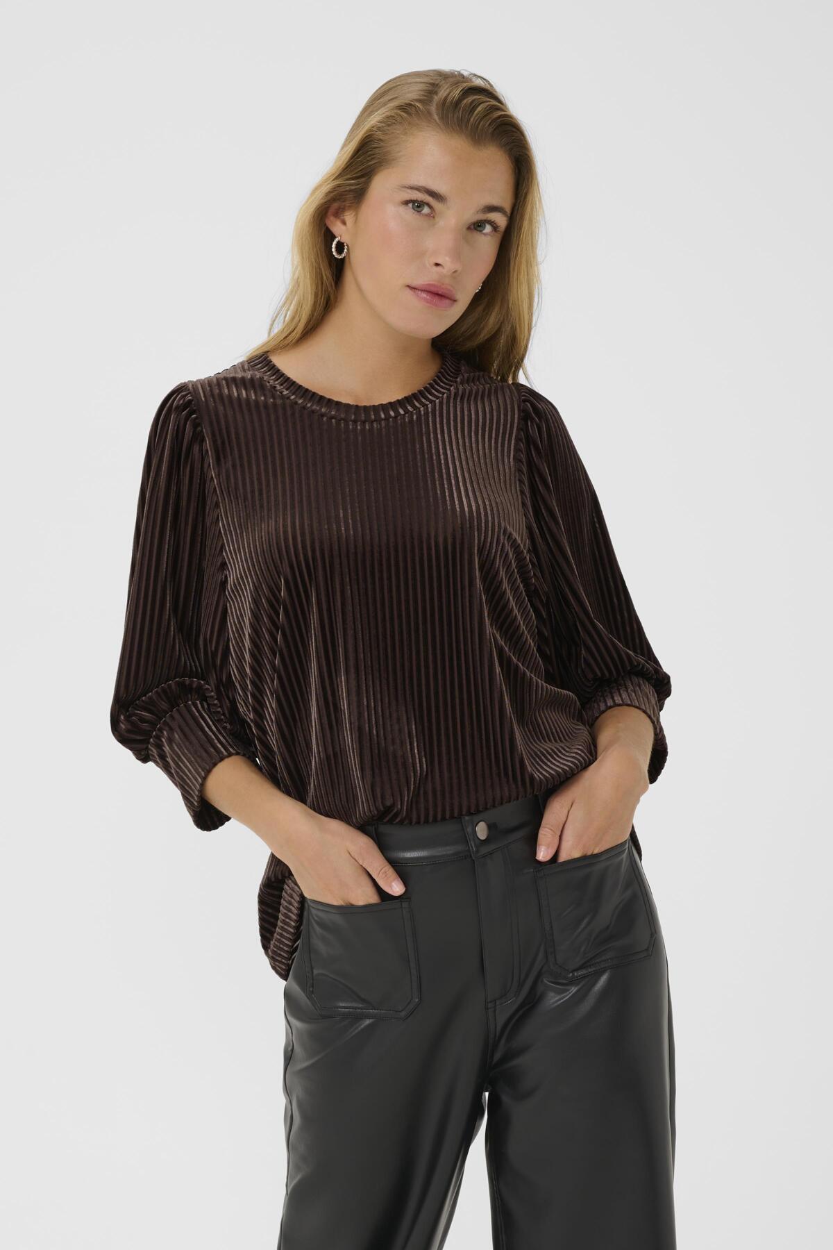 KAcaca Blouse 10503887 Black Coffee