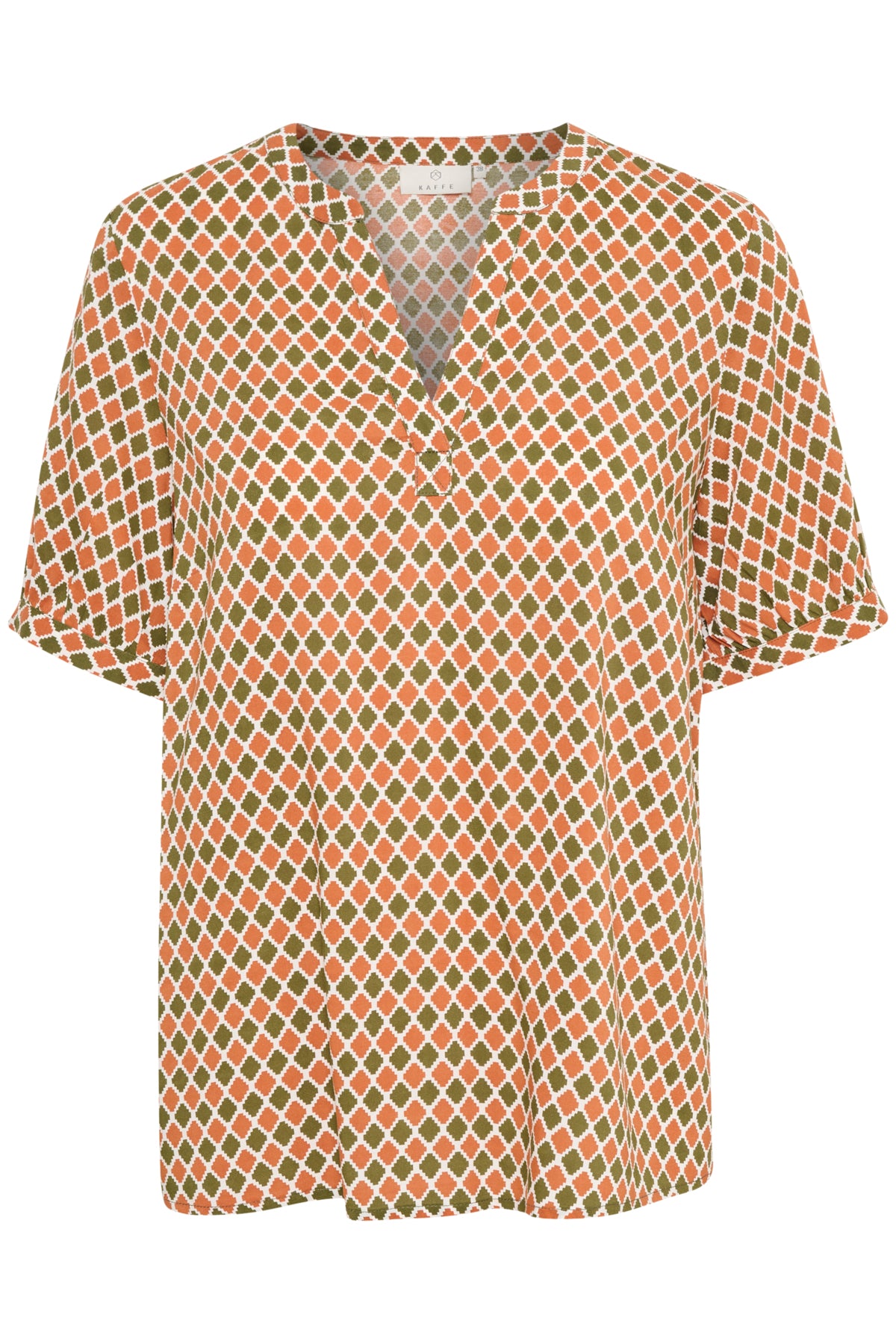 KAsally Tilly Blouse Grape Leaf  Diamond Print - 10506986