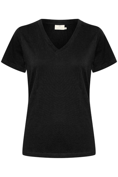 KAmarin V-Neck T-Shirt Black deep - 10507170 Thumbnail