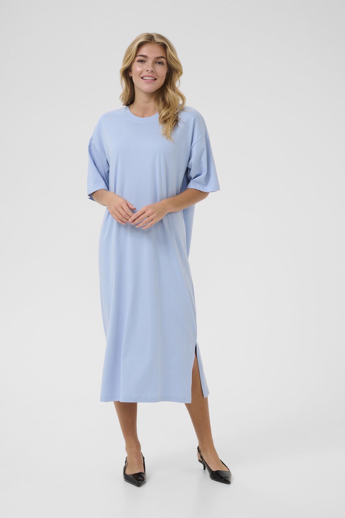 KAedna 1/2 Sleeve Dress Soft Chambray - 10507351
