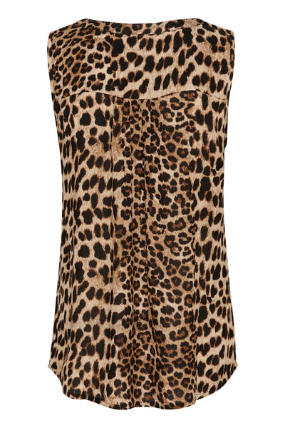 KAamber Top Printed Leopard Print - 10508255 Thumbnail