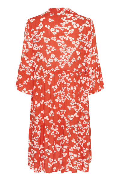 KAhera Amber Dress Printed Red/Chalk/Red Petit Fleur - 10508259 Thumbnail