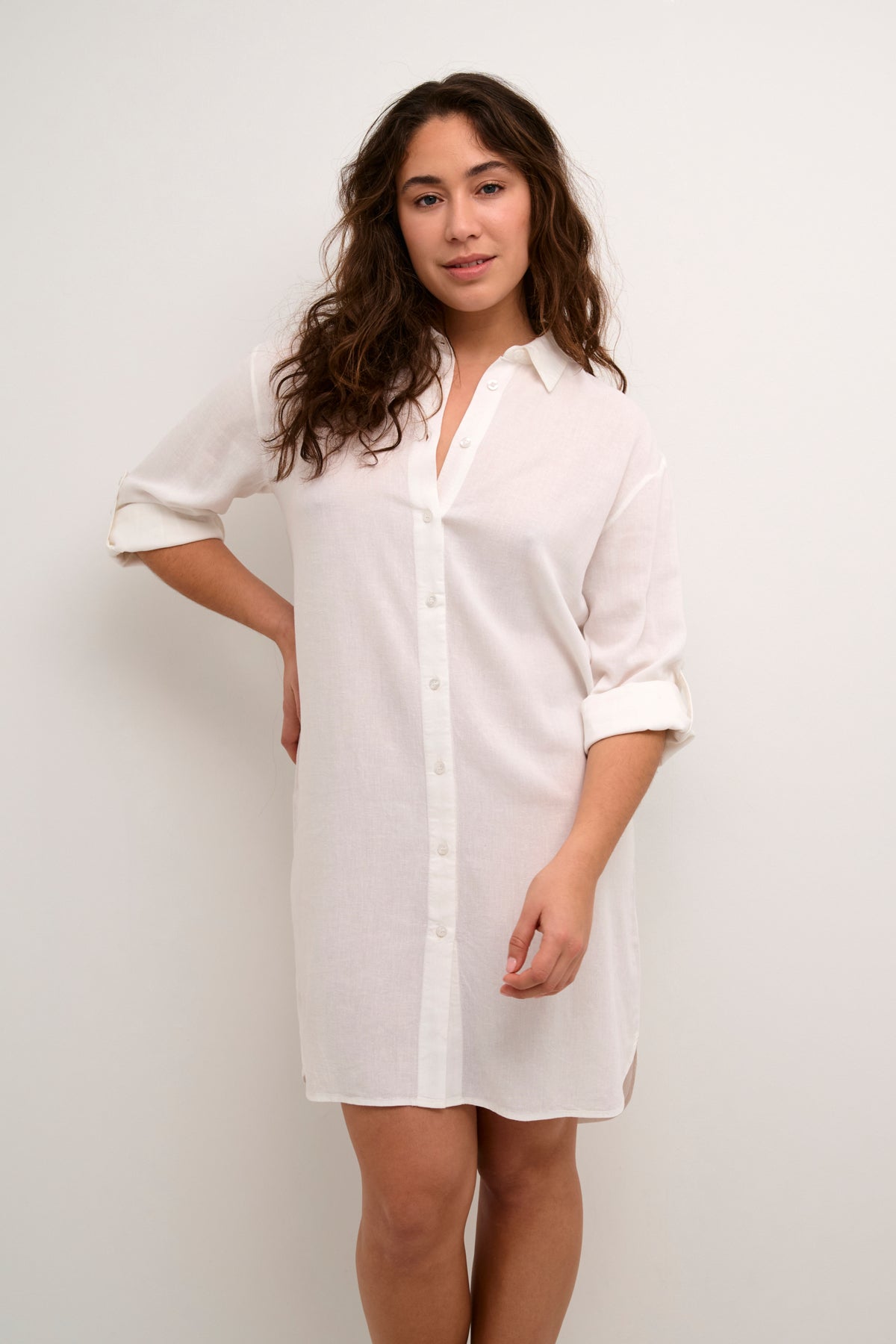 KAmilia Shirt Dress Chalk - 10508311
