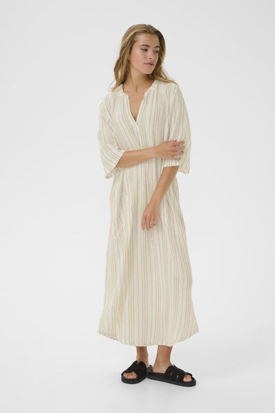 KAmilia Kaftan Dress Chalk / Chinchilla Stripe - 10508312 Thumbnail