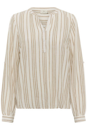 KAmilia Blouse Chalk / Chinchilla Stripe - 10508313