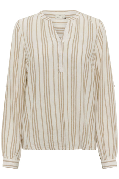 KAmilia Blouse Chalk / Chinchilla Stripe - 10508313 Thumbnail