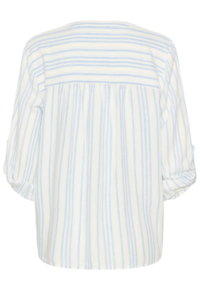 KAmilia Blouse Chalk/Soft Chambray Stripe - 10508313 Thumbnail