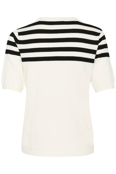 KAlizza Striped Knit Chalk/Black Half Stripe - 10508410 Thumbnail
