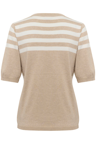 KAlizza Striped Knit Feather Gray/Chalk Half Stripe - 10508410 Thumbnail