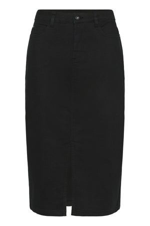 KAzelina Long Denim Skirt Black deep - 10508734