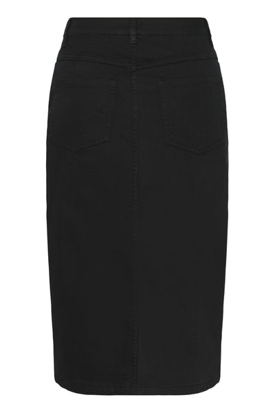 KAzelina Long Denim Skirt Black deep - 10508734 Thumbnail