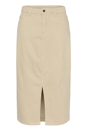 KAzelina Long Denim Skirt Feather Gray - 10508734