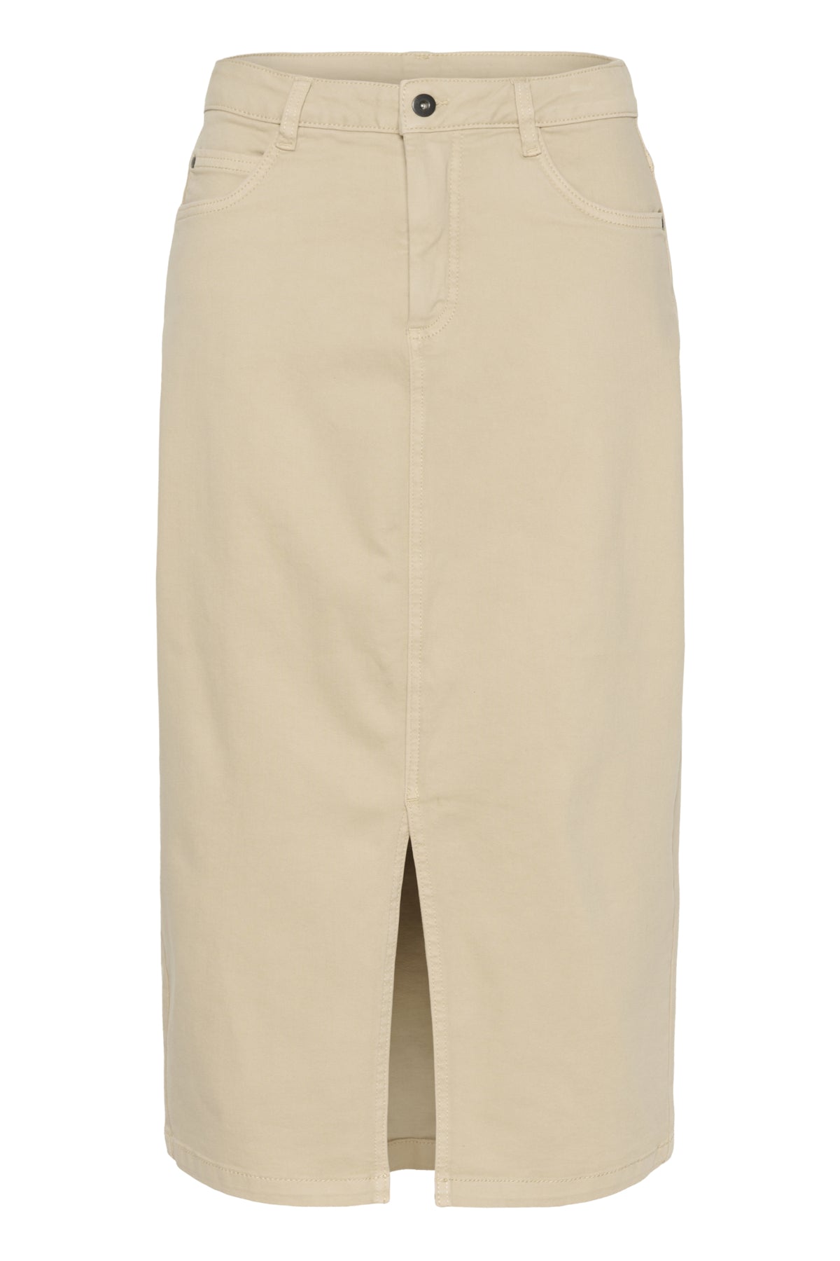 KAzelina Long Denim Skirt Feather Gray - 10508734