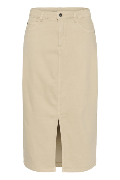 KAzelina Long Denim Skirt Feather Gray - 10508734 Thumbnail