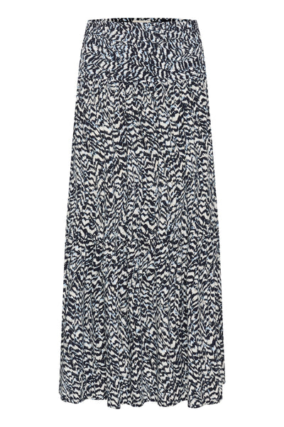 KAmaxi Smock Skirt Blue / White Graphic Print - 10508816 Thumbnail