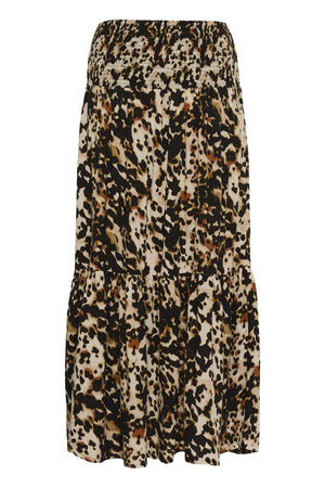 KAmaxi Smock Skirt Leopard Print - 10508816