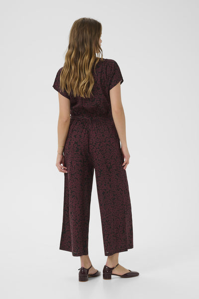 KAbeathe Jumpsuit Fudge/Black Flower Print - 10508898 Thumbnail