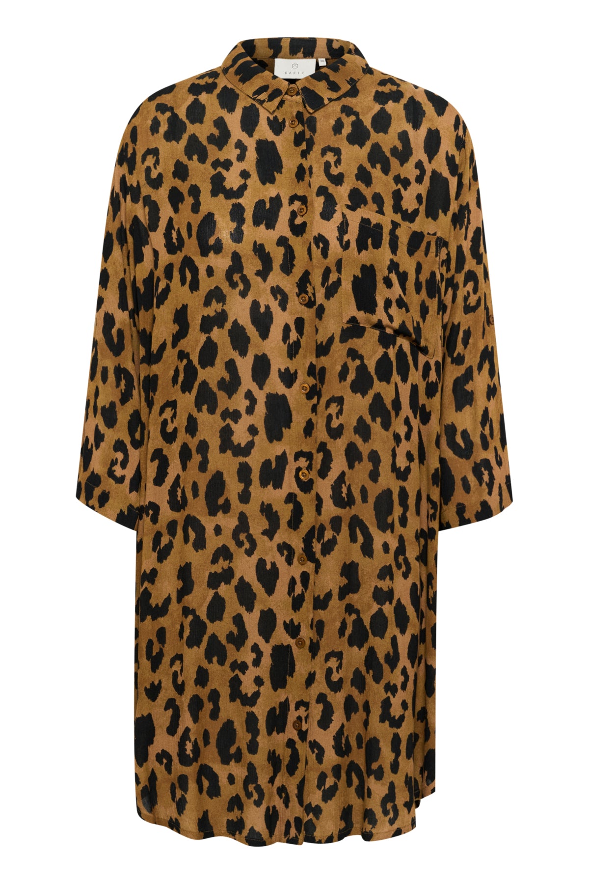 KAjessi Amber Shirt Brown Leopard Print - 10508937