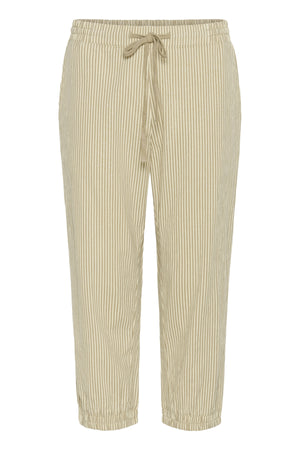 KAnaya Striped Capri Pants Chincilla / White stripe - 10509010