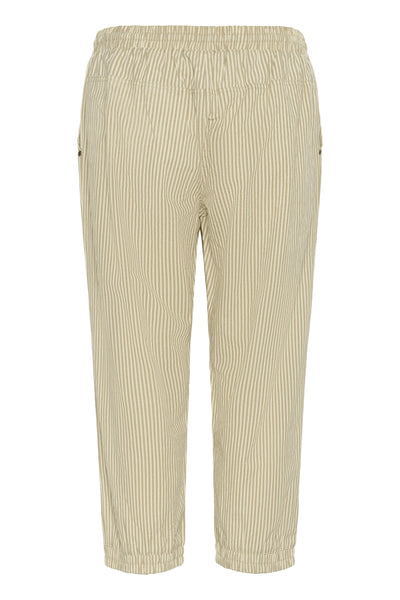 KAnaya Striped Capri Pants Chincilla / White stripe - 10509010 Thumbnail
