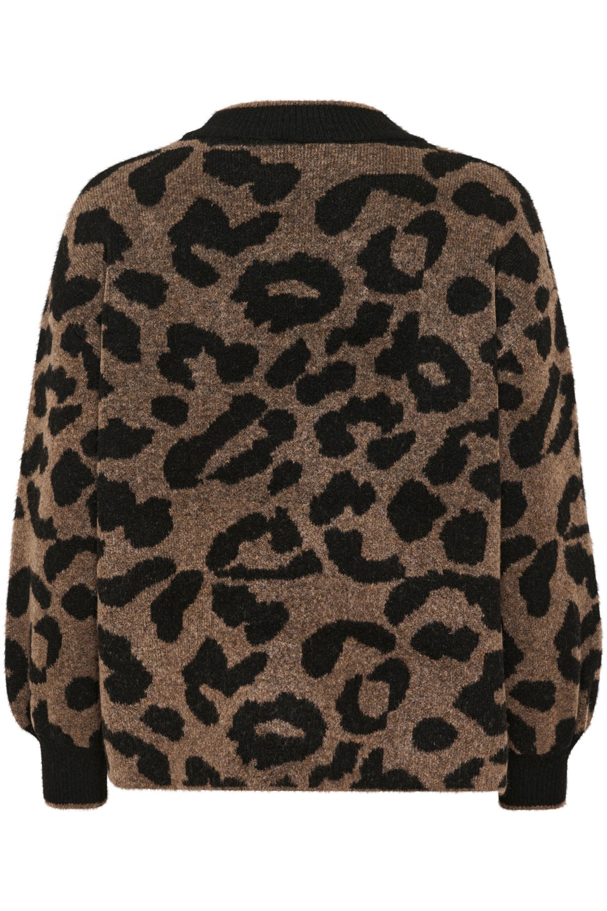 KAwilma Knit Pullover Brown/Black Animal Pattern - 10509217