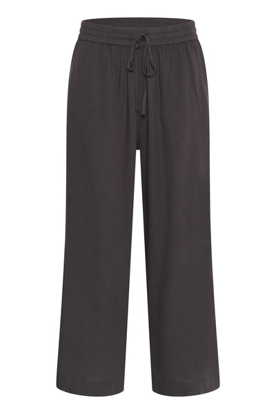 KAmilia Cropped Wide Pants Black Oyster - 10509666 Thumbnail