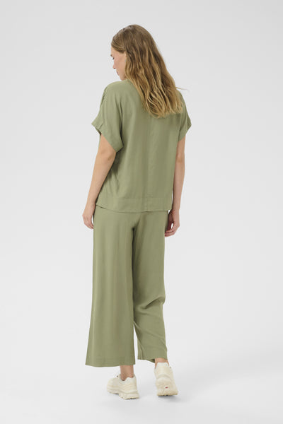 KAmilia Wing SL Blouse Oil Green - 10509670 Thumbnail