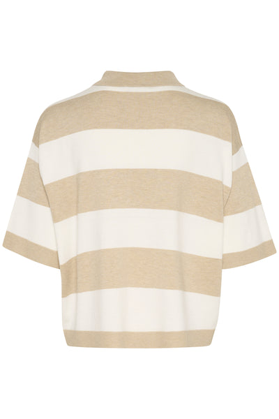 KAlizza Polo Knit Feather Gray M./Chalk Stripe - 10509932 Thumbnail