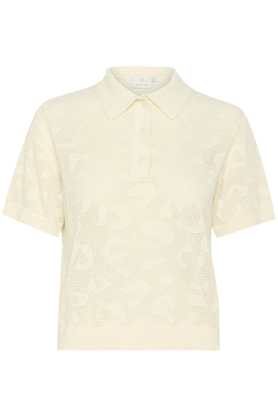 KAabela Knit Polo Turtledove - 10510063 Thumbnail