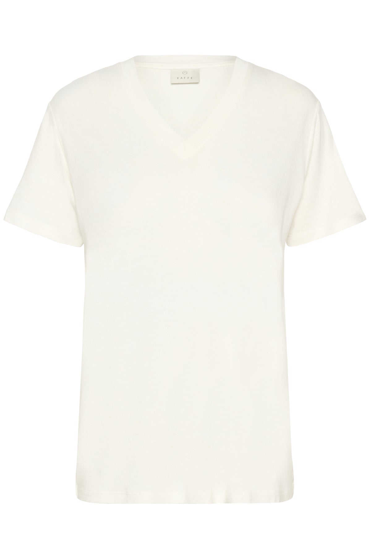 KAmaria V-neck T-Shirt Chalk