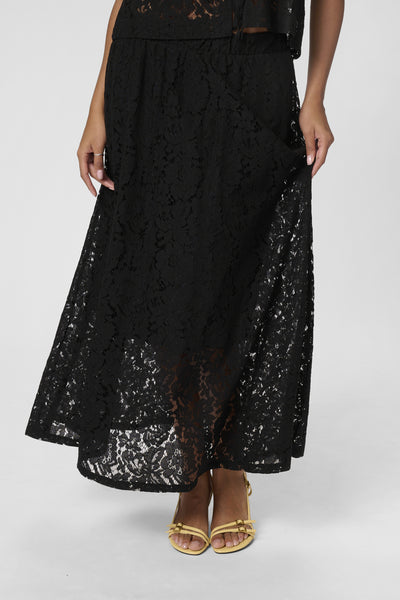 KAnomi Lace Skirt Black deep - 10510288 Thumbnail