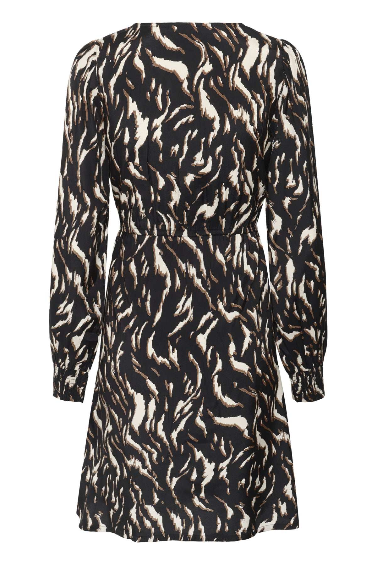 KAmille Dress Black/Brown Graphic Animal - 10510520