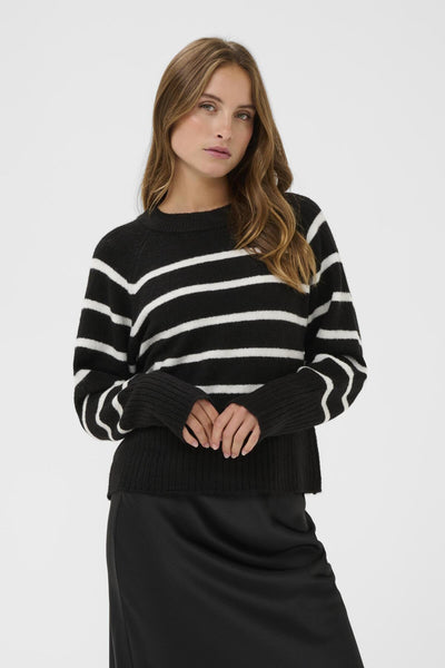 KAerin Knit Pullover Black Chalk Stripe - 108597 - 10510939 Thumbnail
