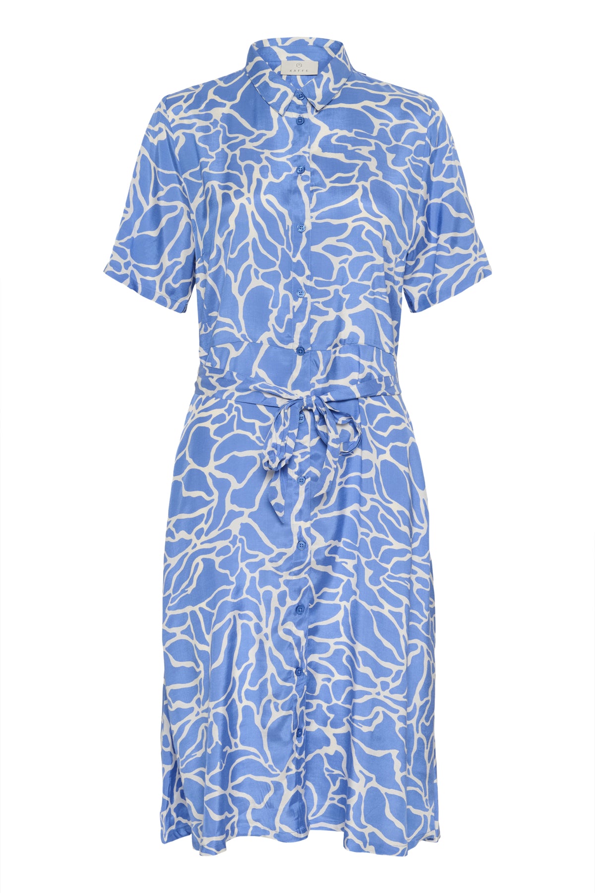 KAemine Printed Dress SS Ultramarine W. Chalk Print - 10511120