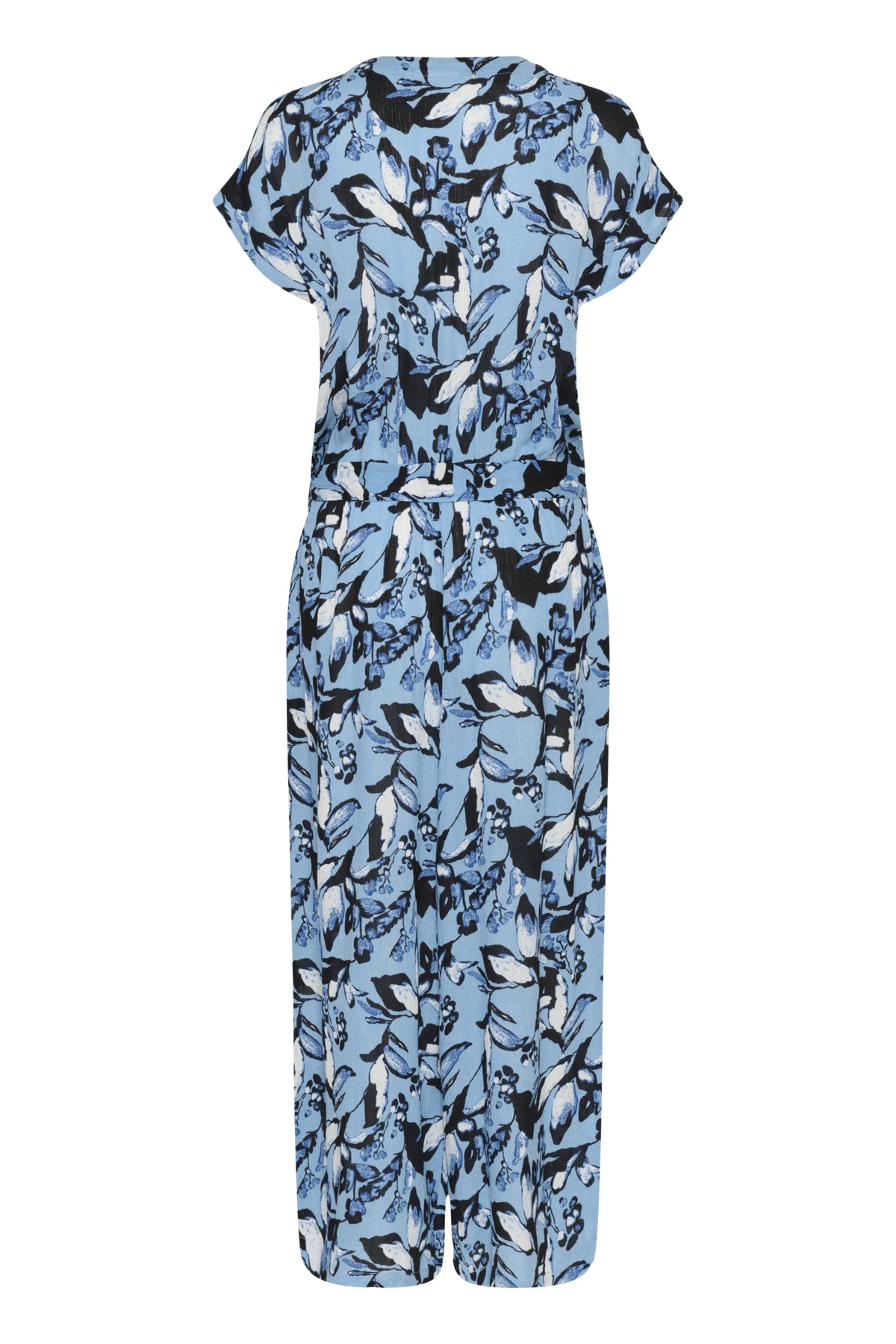KAmille Amber Jumpsuit Printed Blue Graphic Flower - 10552230