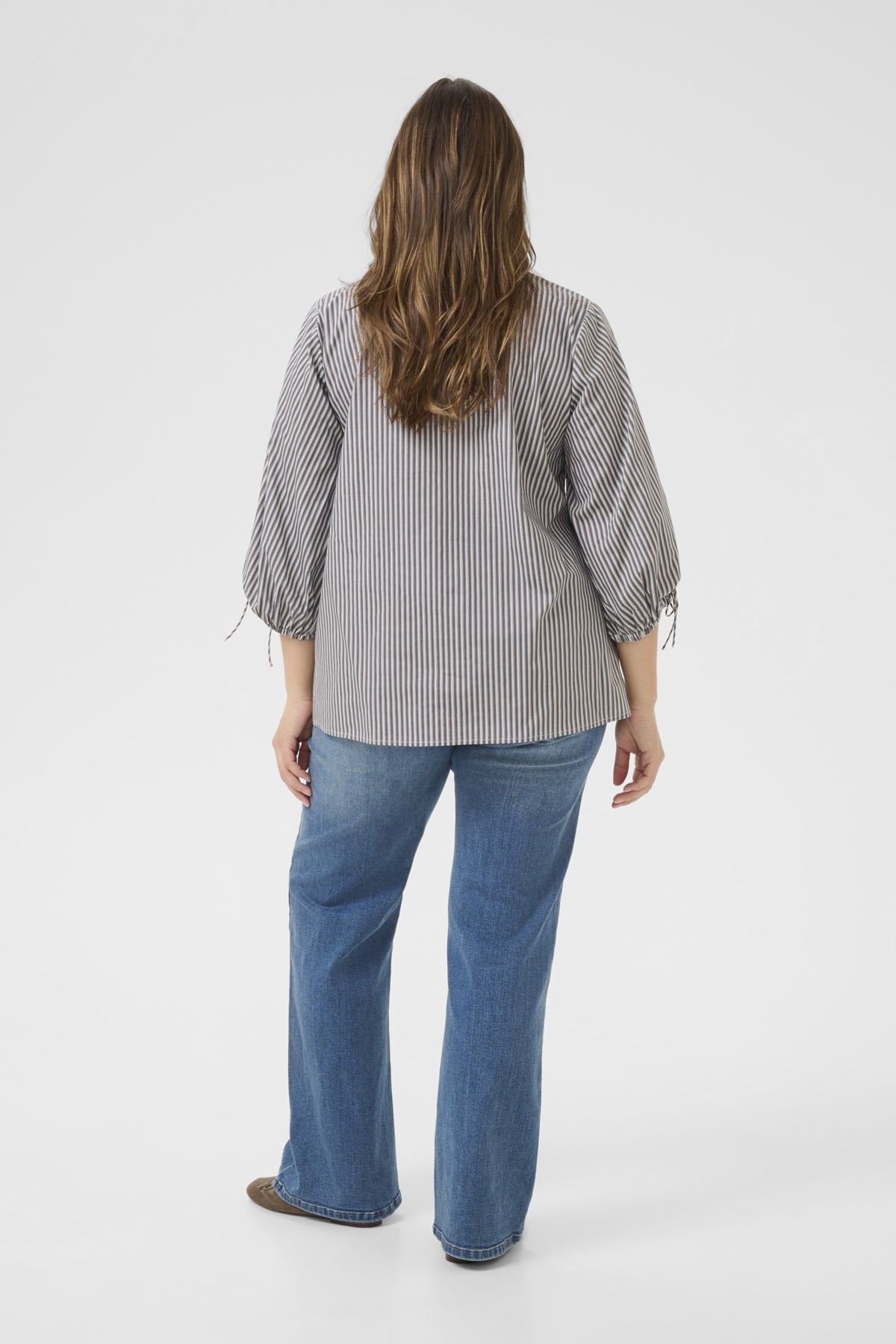 KCmariana Blouse Grey/White stripe - 10583661