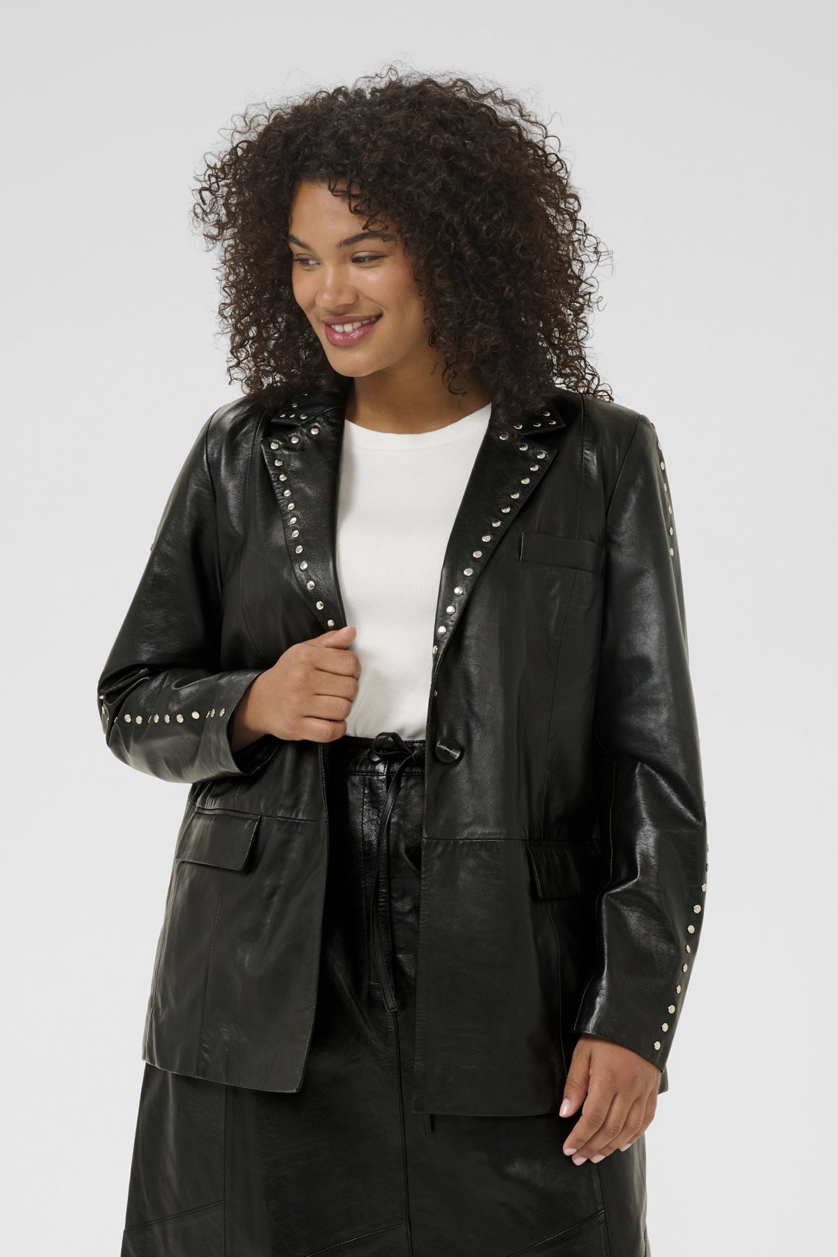KCtera Leather Blazer Black deep - 10583695