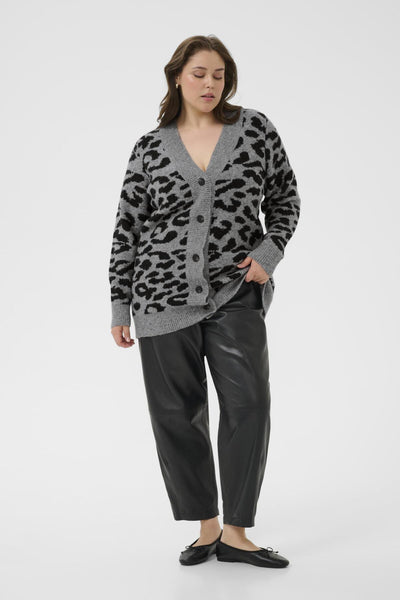 KCsandia Cardigan LGM/Black Leopard - 10583697 Thumbnail