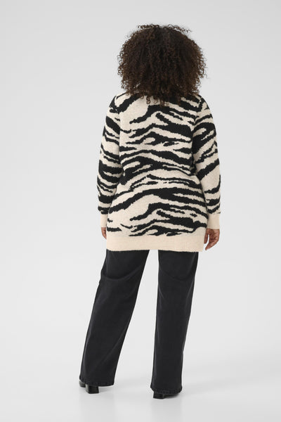 KCsandia Cardigan Turtledove/Black Animal - 10583697 Thumbnail