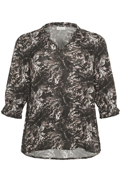 KClunda Ami Blouse Black/Grey Abstract Graphic - 10583713 Thumbnail