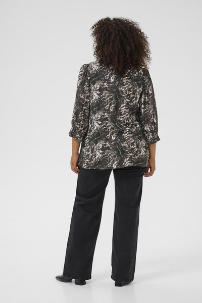 KClunda Ami Blouse Black/Grey Abstract Graphic - 10583713 Thumbnail