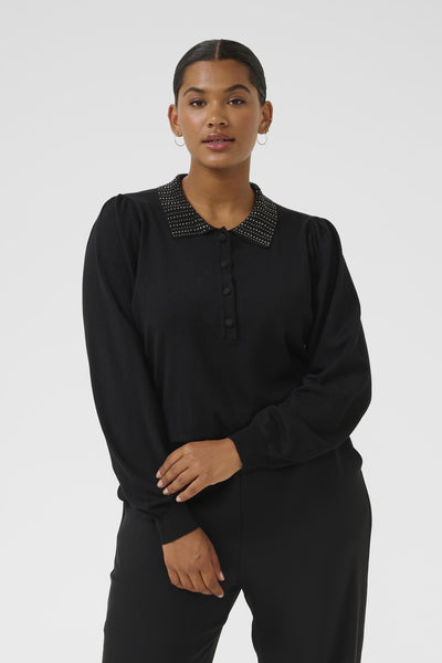 KCcarla Polo Pullover Black deep - 10583767 Thumbnail