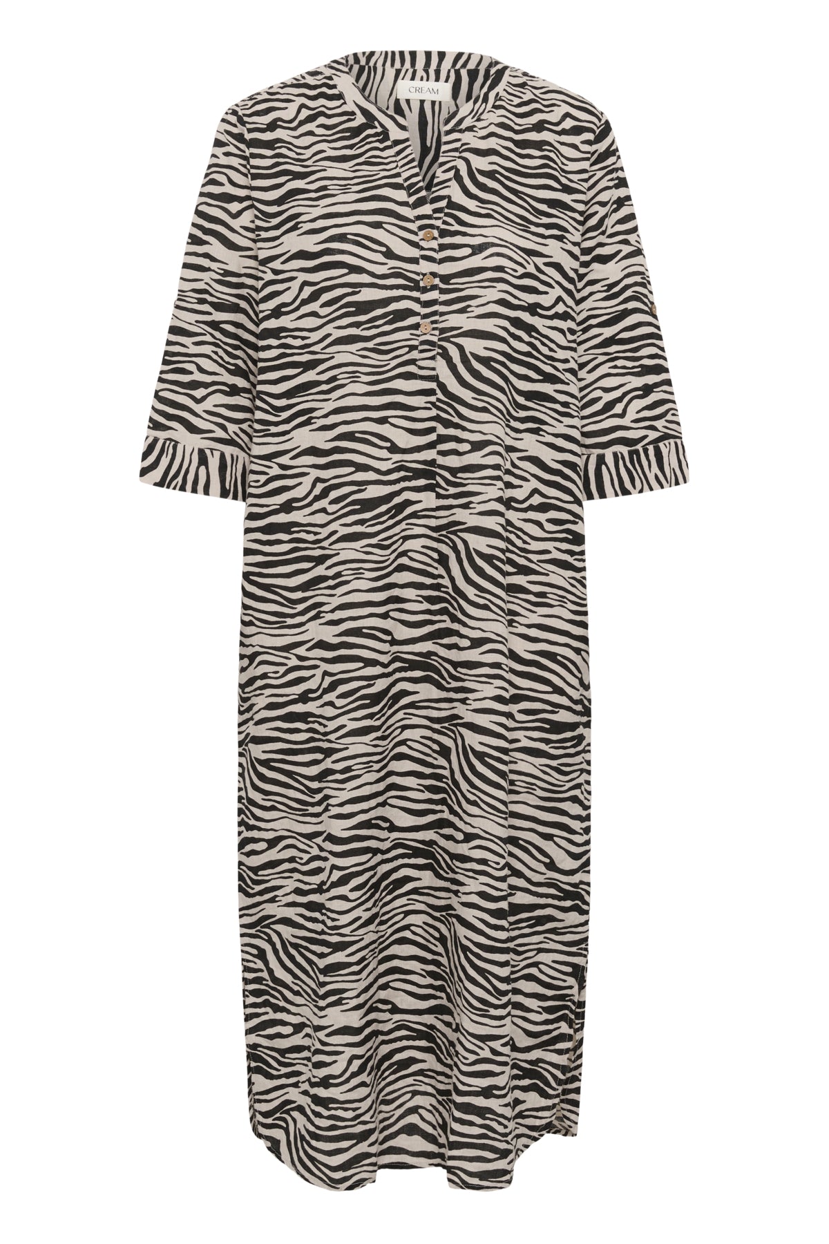 CRBellis Caftan Dress Monochrome Animal - 10611577