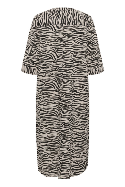 CRBellis Caftan Dress Monochrome Animal - 10611577 Thumbnail