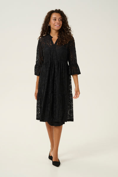 CRTiley Lace Dress Pitch Black - 10613095 Thumbnail