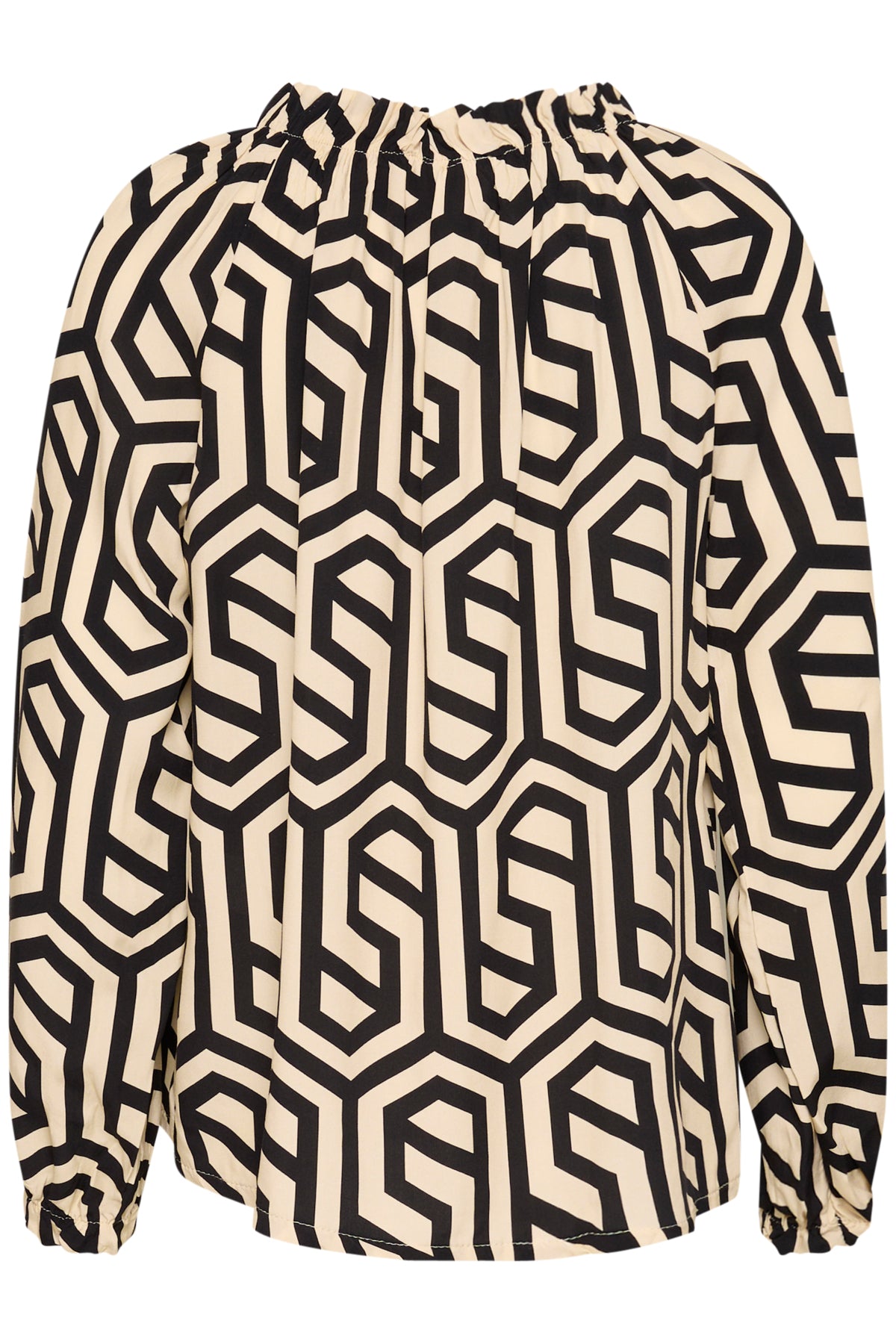 CRAstra Blouse Geometric Black White - 10613115