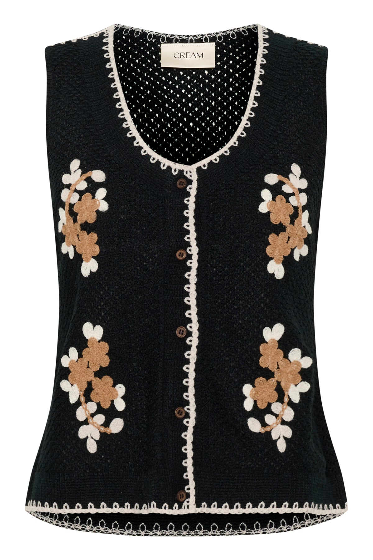 CRFrust Knit Vest Pitch Black