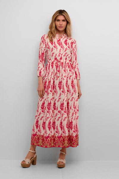 CRAlora Long Dress Pink flower - 10650723 Thumbnail